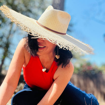 VACATION FRINGED SUN HAT