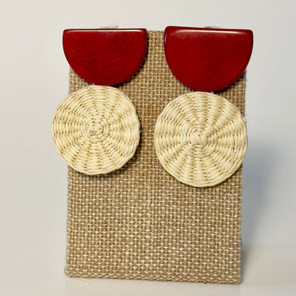 STRAW EARRINGS