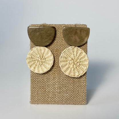 STRAW EARRINGS