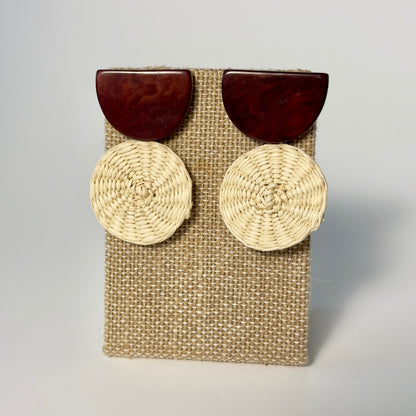 STRAW EARRINGS