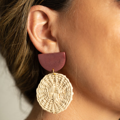 STRAW EARRINGS