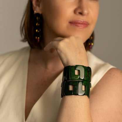 GEOMETRIC TAGUA NUT BRACELETS