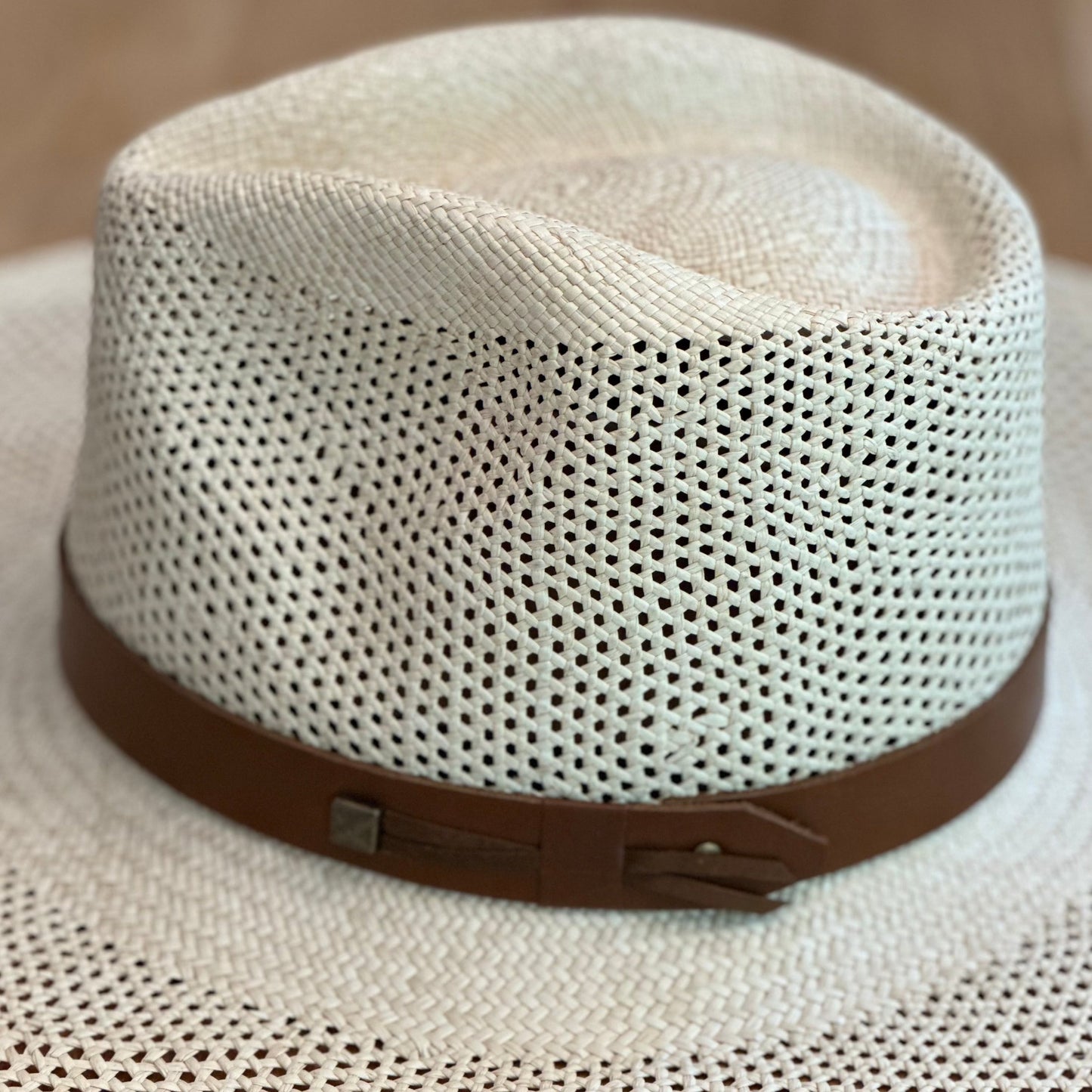 NATURAL RATTAN STRAW HAT