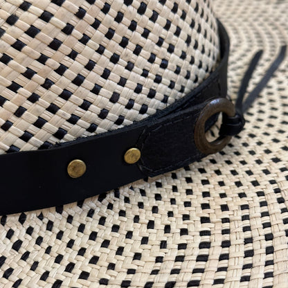 POLKA-DOT STRAW HAT