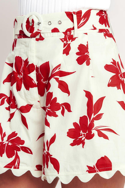 FLORAL KISS WOVEN SHORT