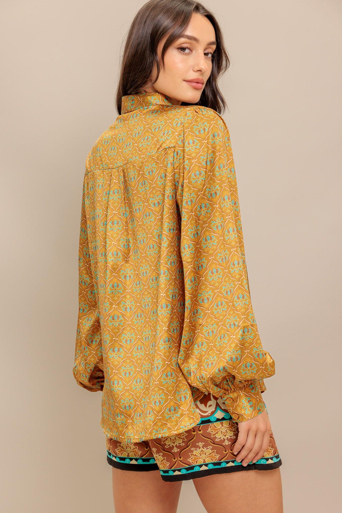 MOROCCAN MUSE WOVEN TOP