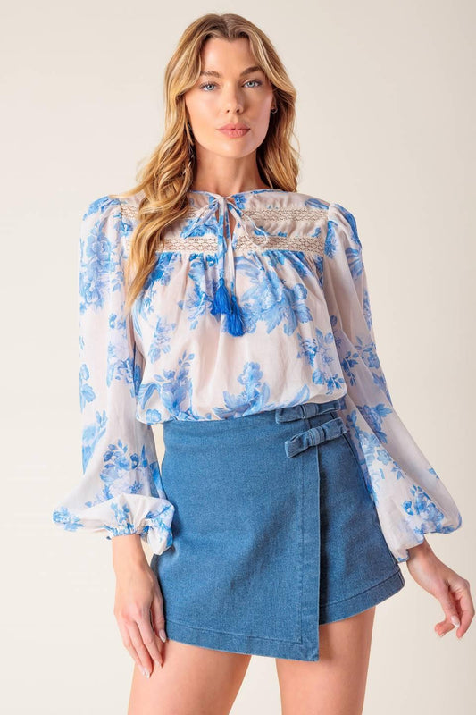 LAGOON DAYDREAMS WOVEN TOP