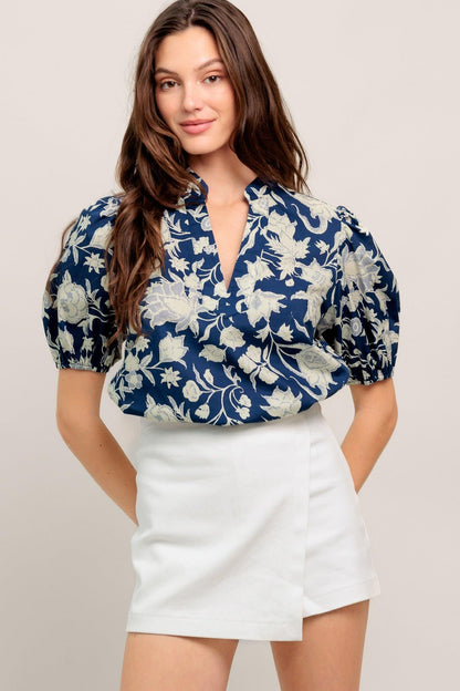 FEELING ROMANTIC WOVEN TOP