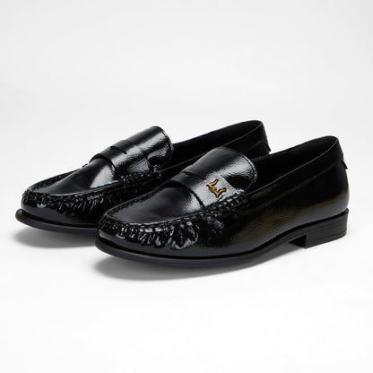 Loyal West LEATHER LOAFERS - BLACK