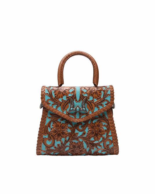 Loyal West Leon Mini Handle Purse - Whiskey & Water