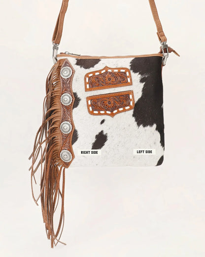 Loyal West Ranch Queen Cowhide Tassle-Bag