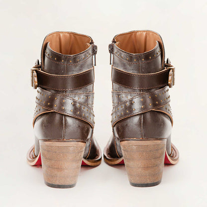 Loyal West Elena Booties In Calfskin