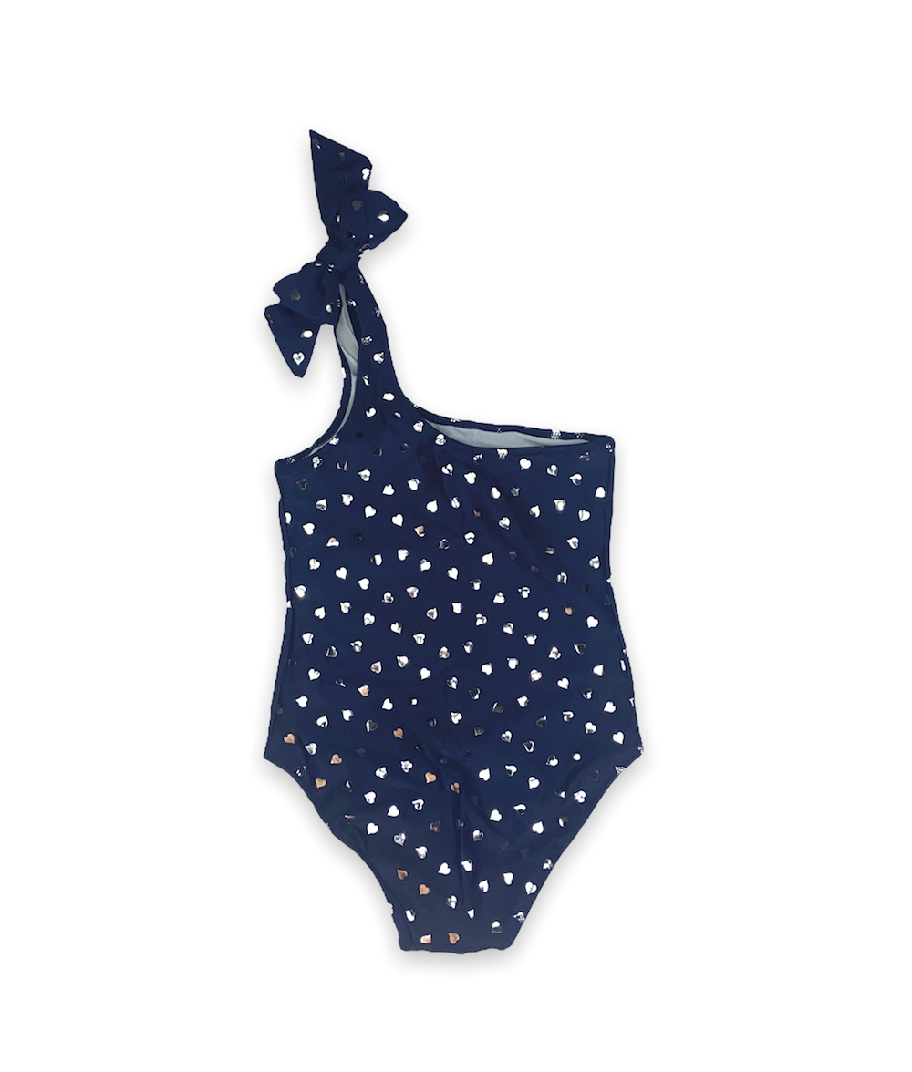 MARTINA ONE SHOULDER SILVER HEARTS