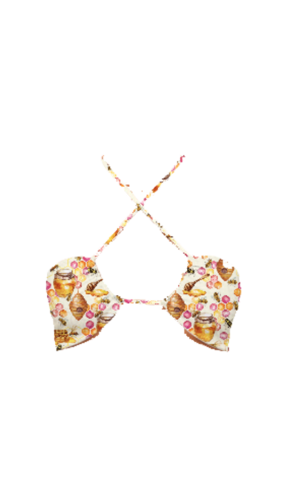 Reversible Mariah Bikini Top in Oh, Honey