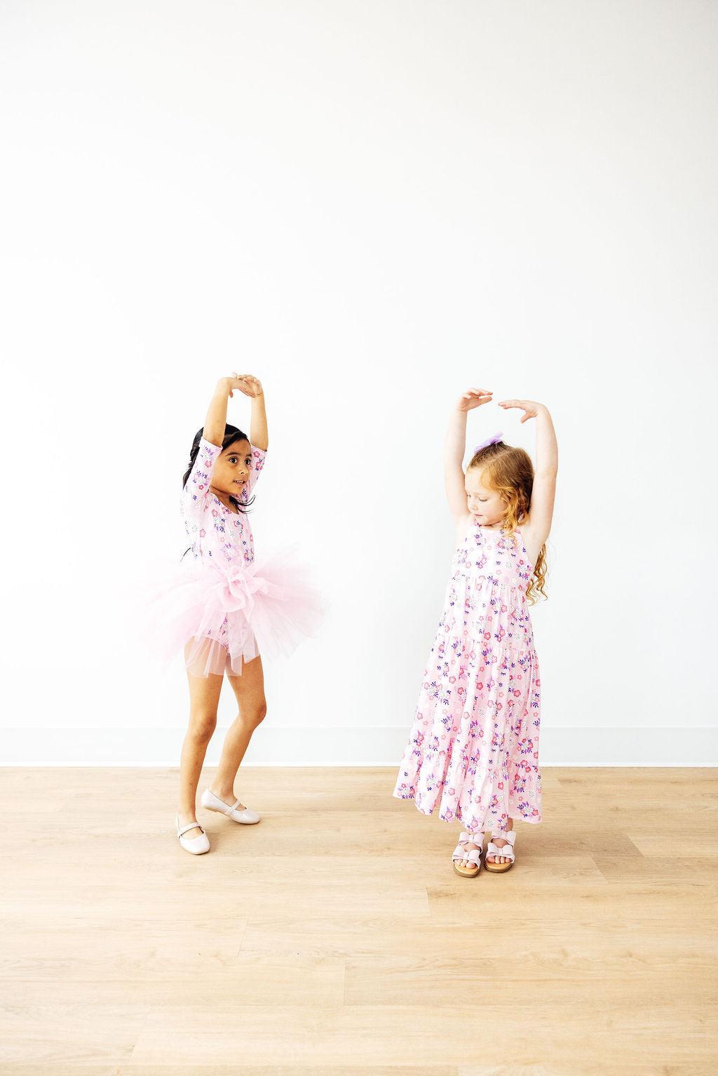 SALE Retro Daydream 3/4 Sleeve Tutu Leotard