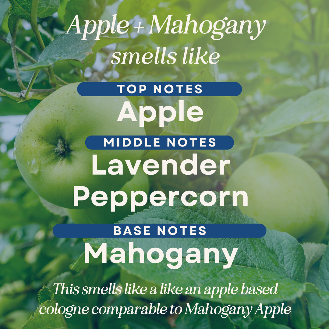 Apple + Mahogany Scented Candle