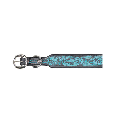 Durango Daisy Hand-tooled Dog Collar