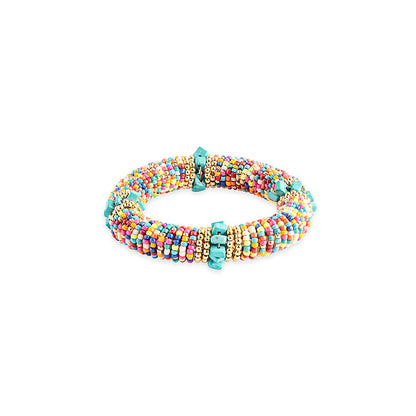 Great Valley Beaded Bracelet In Red and Blue