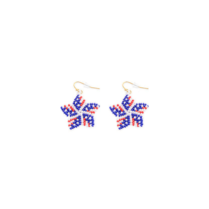 Stars n' Stars Beaded Earrings In Multicolor