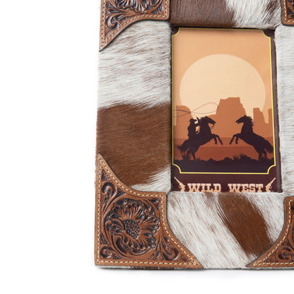 Tumbleweed Trail Photo Frame In Brown & White