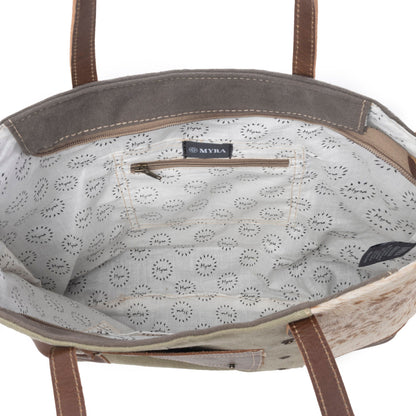 Leather Pocket Tote Bag