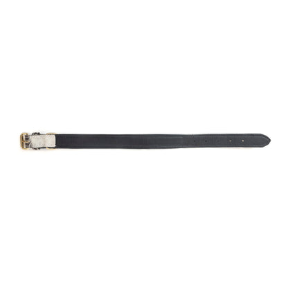 Prairie Paws Studded Hairon Dog Collar in Ash & Ivory