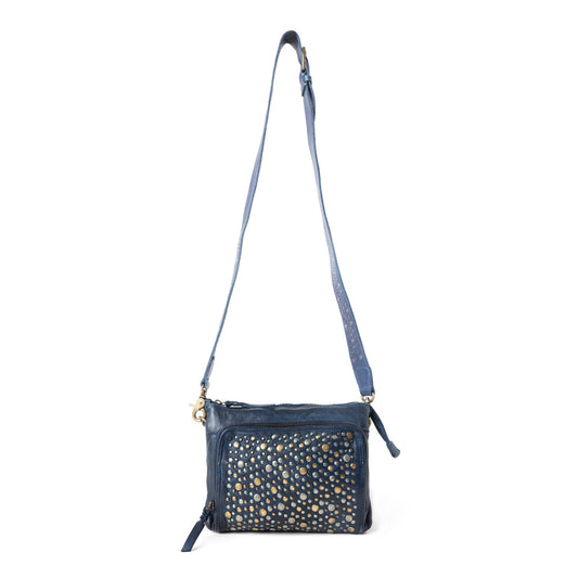 Mossveil Leather Bag in Blue