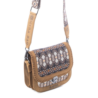 Nuevas Mosaic Crossbody Bag in Desert Brown