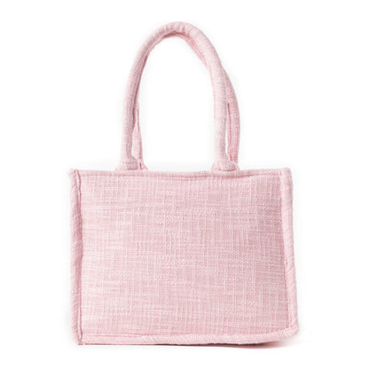 Gypsy Lace Canvas Bag in Light Pink