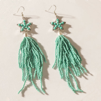 Skyfall Nova Earrings in Turquoise Blaze