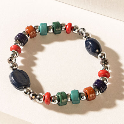 Islander Bliss Stack Bracelet in Lagoon Coral
