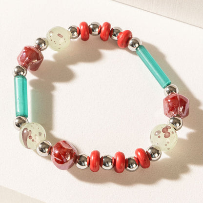 Islander Bliss Stack Bracelet in Lagoon Coral