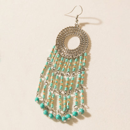 Myra Desert Jewel Earrings in Golden Sage