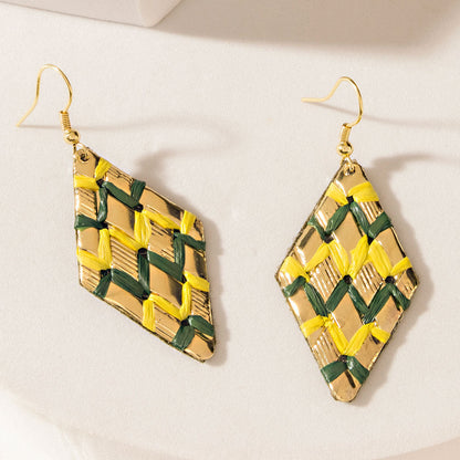 Myra Zest & Forest Earrings in Sundrop Green