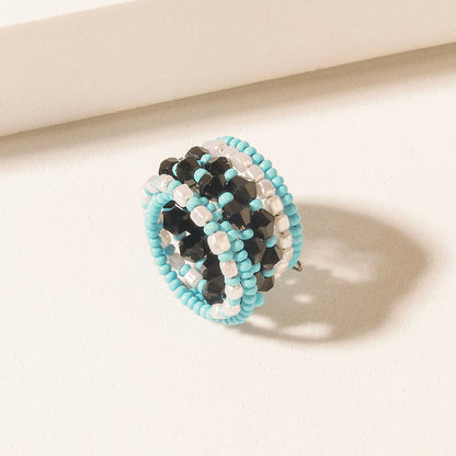 Myra Inkwave Horizon Ring in Oasis Blue
