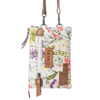 Myra FloralÃ©a Crossbody Bag with Phone Compartment in Orchid Glow