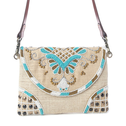 Myra Desert Phoenix Crossbody Bag in Aqua Jewel