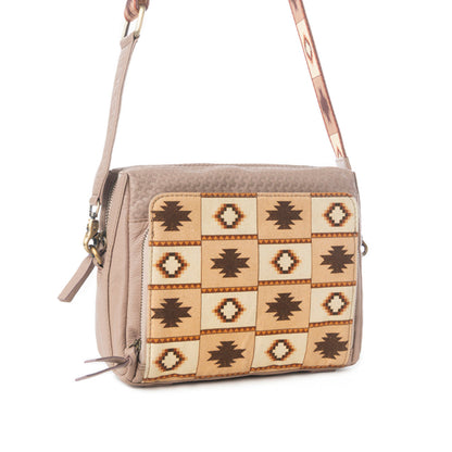 Myra Pueblo Sun Crossbody Bag in Honey Almond