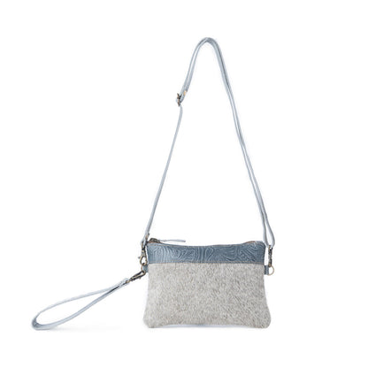 Myra Dust Creek Leather Belt Bag in Sage Mist