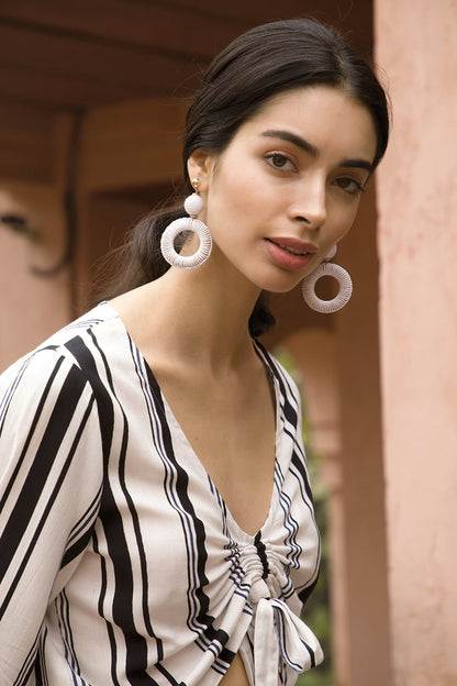 Crystal Clear Hoop Earrings