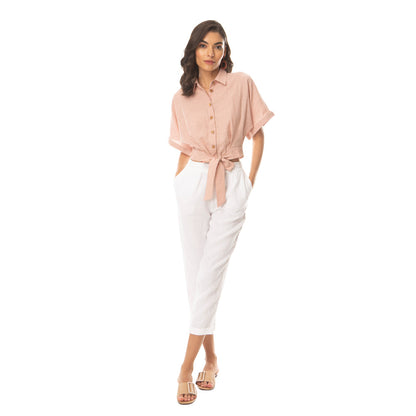Peach Vegetable Dyed Shirt