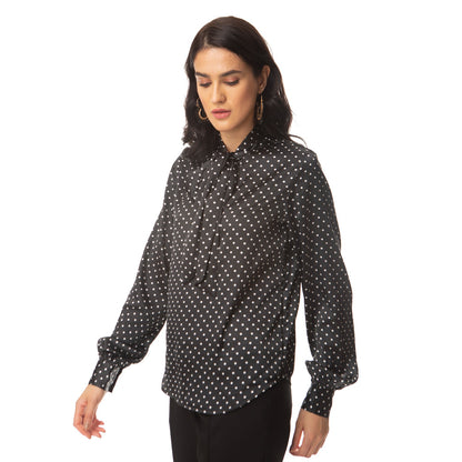 Polka Galore Bow Top
