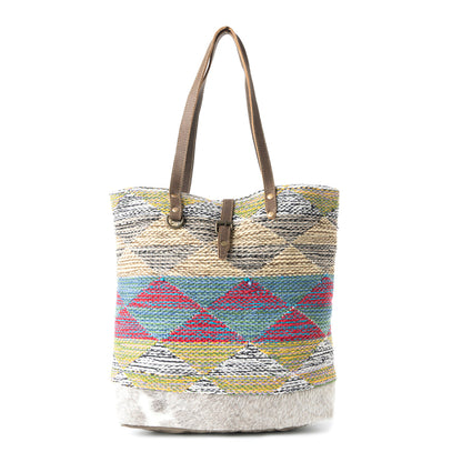 Multicolored Waves  Tote Bag,