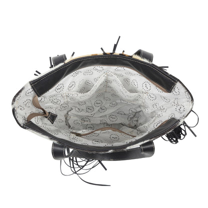 Vanilla Crème me Leather & Hairon Bag