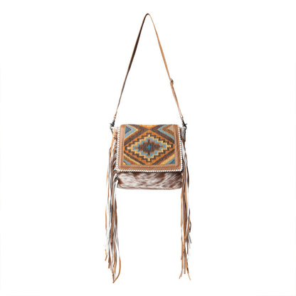 Boho Chic Style Leather & Hairon Bag