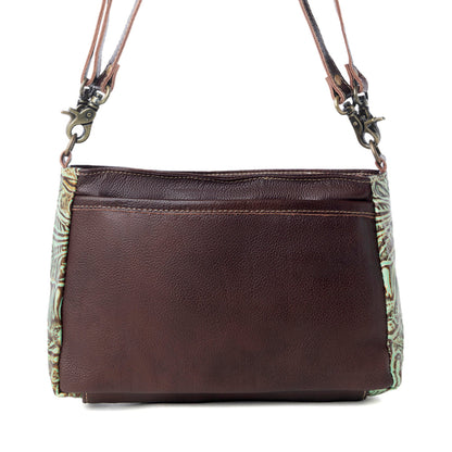 Blazing Bloom Leather & Hairon Bag