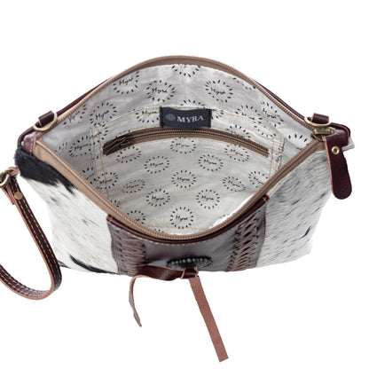 Rosalinda Cross Stitched Leather & Hairon Bag