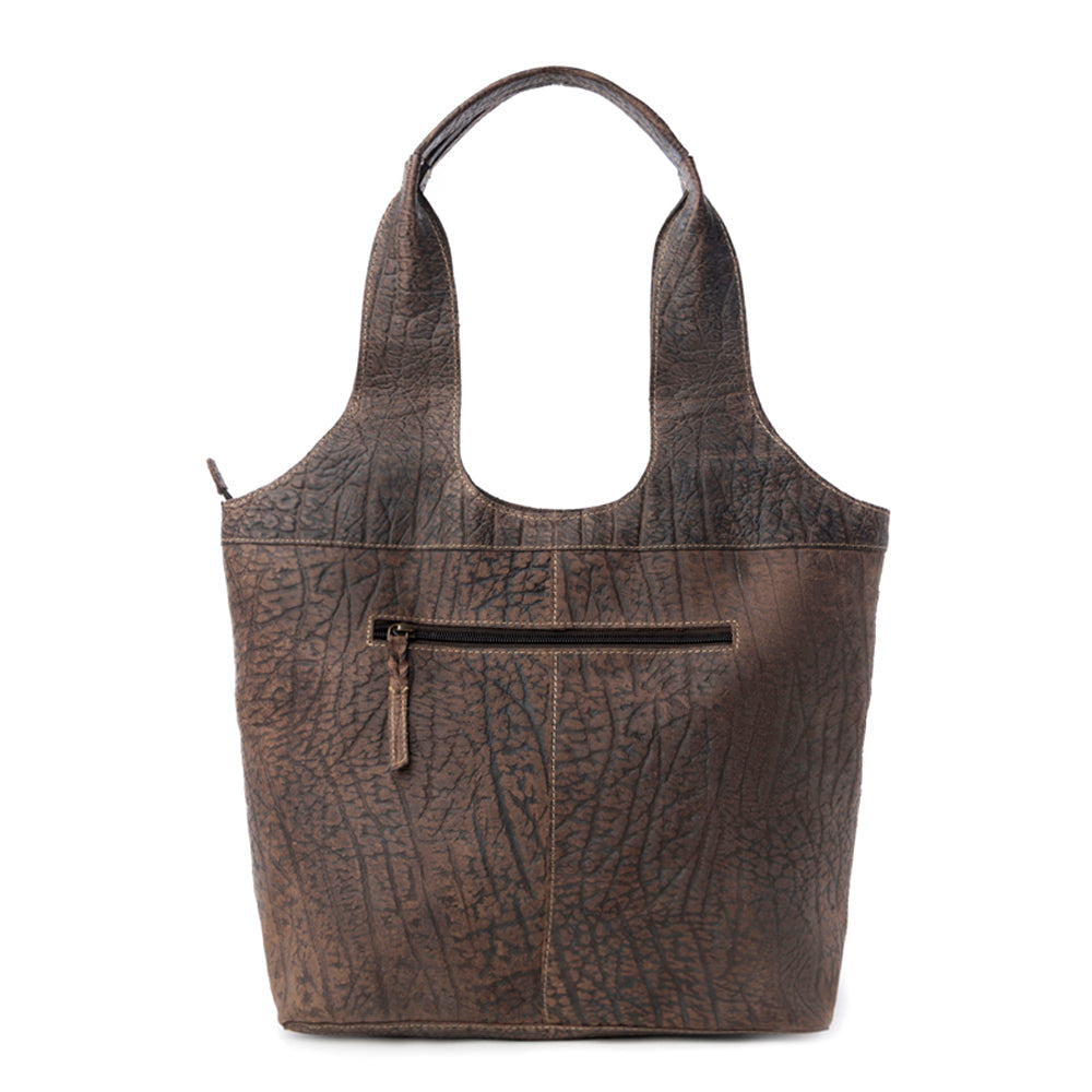 Pecos Wind Weave Pattern Leather & Hairon Bag