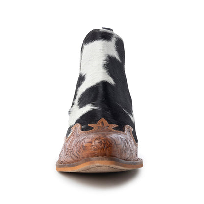 Frisco Blossom Hair-on Hide & Hand-tooled Boots