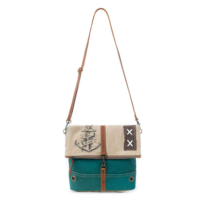 Burlander Patch Teal Small & Crossbody Bag